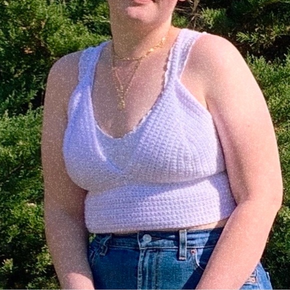 Handmade Crochet Crop Top - Picture 2 of 7